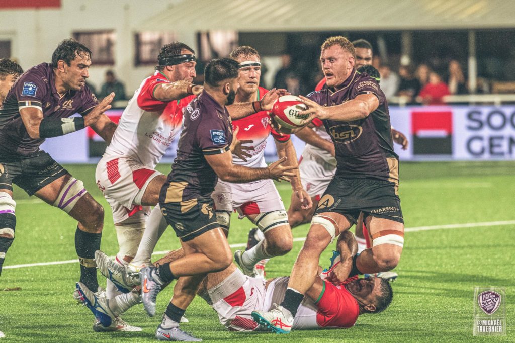 Les images du match à Biarritz